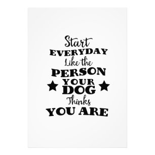 Pet Hund Funny Quote Fototryck