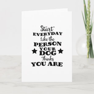Pet Hund Funny Quote Helgkort