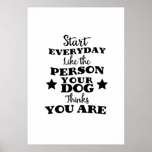 Pet Hund Funny Quote Poster