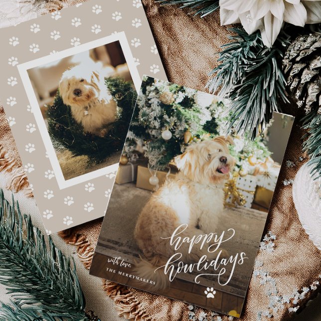 Pet Hund Howlidays-Helgdag-fotokort Julkort (Skapare uppladdad)