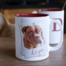 Pet Hund Instant Photo Ram Namn Coffee Mugg