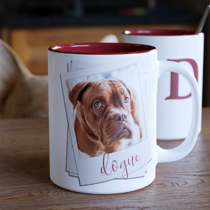 Pet Hund Instant Photo Ram Namn Coffee Mugg