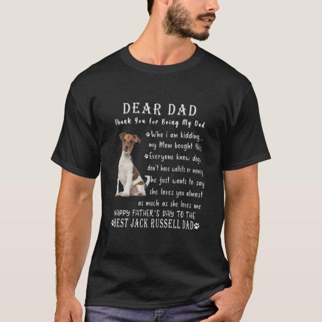 Pet Hund Jack Russell Älskare Fars dag Jack T Shirt (Framsida)