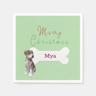 pet hund jul pappersservett