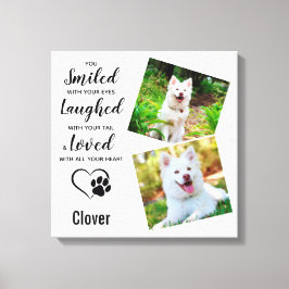 Pet Hund Memorial Hund Photo Canvastryck