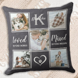 Pet Hund Memorial Keepsaké Photo Collage Kudde