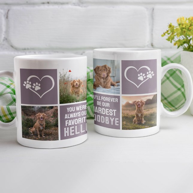 Pet Hund Memorial Photo Collage Kaffemugg (Skapare uppladdad)