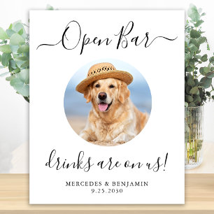 Pet Hund Open Pub Personlig drar på oss Poster