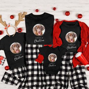 Pet Hund Personlig Photo Black Helgdag T Shirt