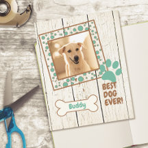 Pet Hund Photo Scrapbook Cardstock Papper