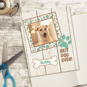 Pet Hund Photo Scrapbook Cardstock Papper