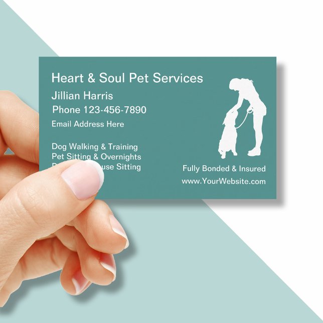 Pet Hund Sitta Services Visitkort (Skapare uppladdad)