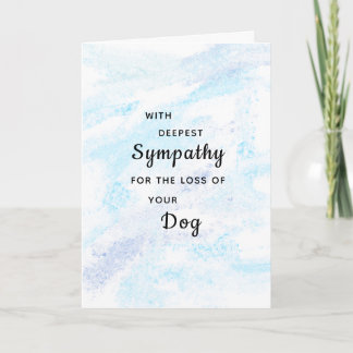 Pet Hund Sympathy Condolences Pawarde Hälsning Kort