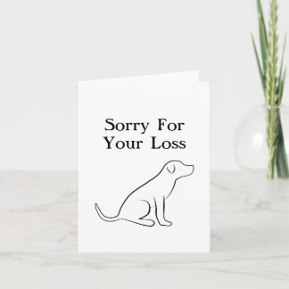 Pet Hund Sympathy Kort