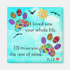 Pet Hund Sympathy Memorial Magnet