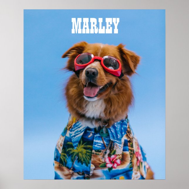 Pet Hund Wall Art DIGITAL DOWNLOAD Poster (Framsidan)