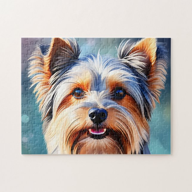 Pet Hund Yorkshire Terrier Pussel (Horisontell)