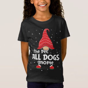 Pet Hundar Gnome-familjen som matchar julklusen Pa T Shirt