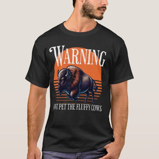 Pet inte fluffy Cows - Funny Camping, Natur.. T Shirt (Framsida)