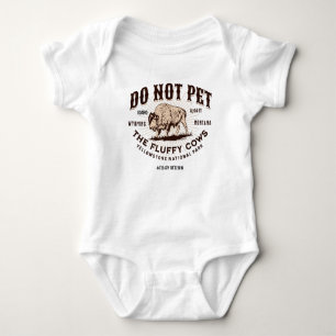 Pet inte Fluffy Cows Yellowstone Bison Funny T Shirt