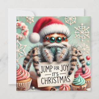 Pet Jumping Spider-julkort Julkort