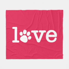 Pet kärlek fleecefilt