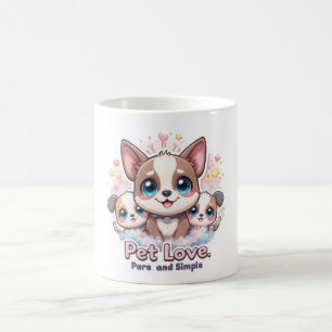 Pet Kärlek Pure och Simple Mugg Cute Puppy Älskare