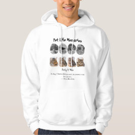 Pet Life Memories 8 Photo Collage Tribute Template Hoodie