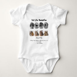 Pet Life Memories 8 Photo Collage Tribute Template T Shirt