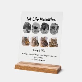 Pet Life Minnen 8 Foto Collage Hyllning Mall