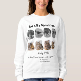 Pet Life Minnen 8 Foto Collage Hyllning Mall T Shirt