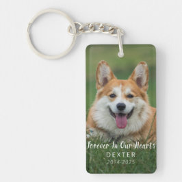 Pet Loss Gift | Personalized Dog Memorial Photo Nyckelring
