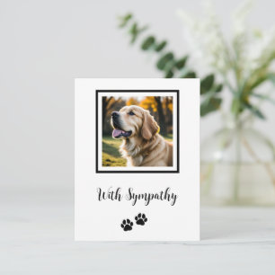 Pet Loss Hund Sympathy Julkort
