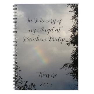 Pet Loss Rainbow Bridge Journal Memorial Anteckningsbok