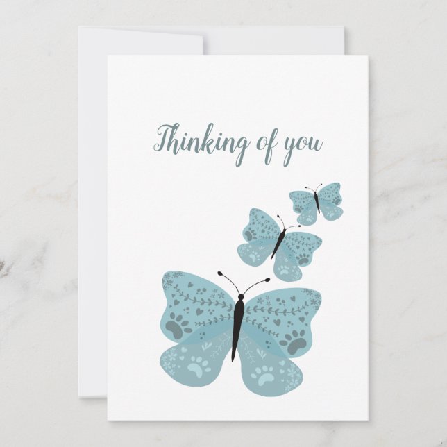 Pet Loss Sympathy Inbjudningar (Framsida)