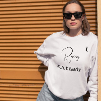 Pet Lover Cat Mom White And Black Script Customize T Shirt