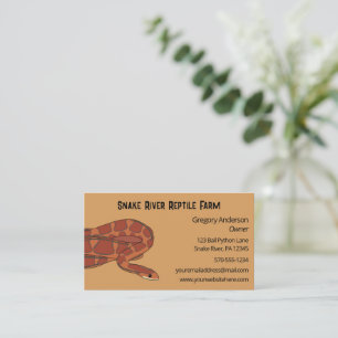 Pet Maj Snake Reptile Breeder Visitkort