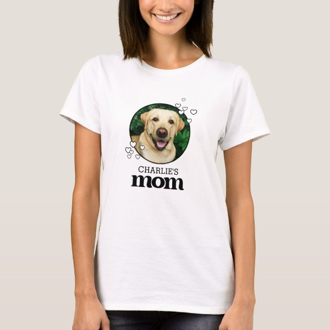 Pet Mamma Anpassningsbar Photo T Shirt (Framsida)