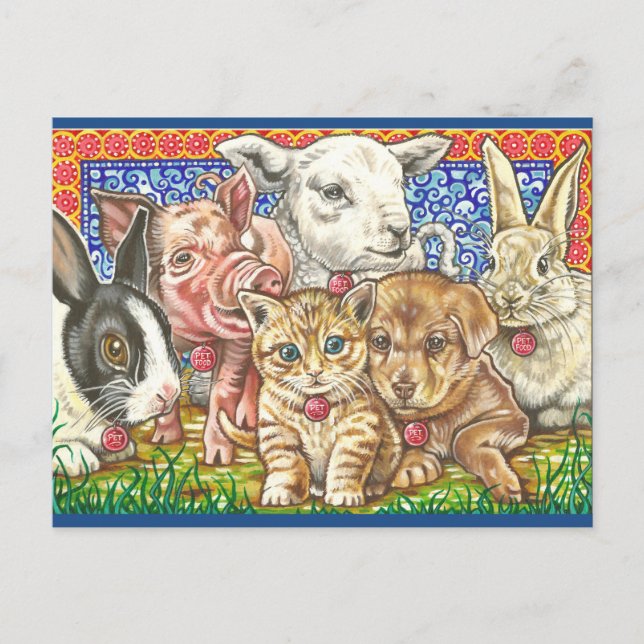 "Pet. Mat." Vykort (Framsida)