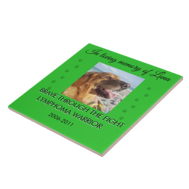 Pet Memorial 1 Photo - Brave Through The Fight  Kakelplatta (Sidan)