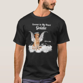 Pet Memorial Angel Hund Golden Retriever T-shirt