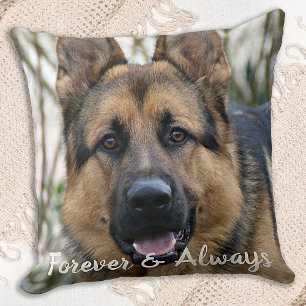 Pet Memorial Anpassningsbar Hund Photo Pet-förlust Kudde