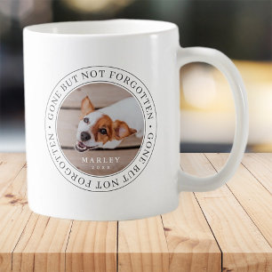 Pet Memorial Borta men inte glömt Modern Photo Kaffemugg