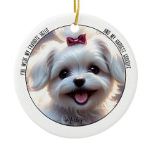 Pet Memorial Circle Ceramic Ornament