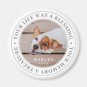 Pet Memorial - Ditt liv är ett välsignande, mode Magnet