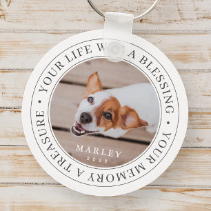 Pet Memorial - Ditt liv är ett välsignande, mode Nyckelring