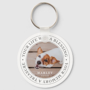 Pet Memorial - Ditt liv är ett välsignande, modern Nyckelring