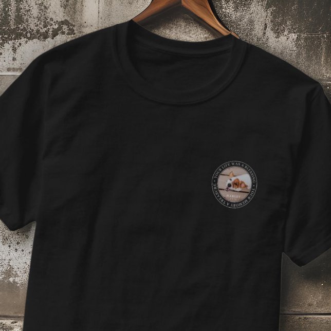 Pet Memorial - Ditt liv är ett välsignande, modern T Shirt (Skapare uppladdad)