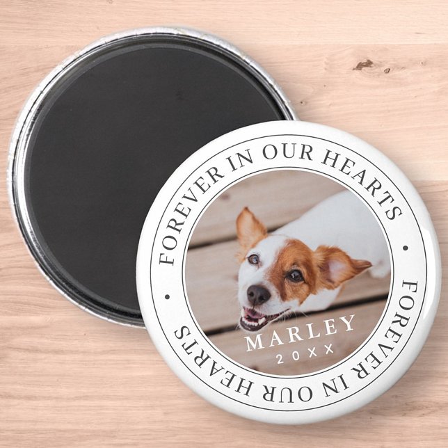 Pet Memorial för alltid i vårt moderna foto Magnet (Skapare uppladdad)