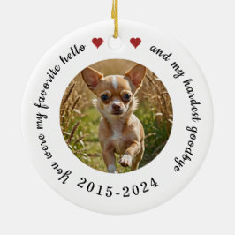 Pet Memorial Forever i Anpassningsbarna Hearts Julgransprydnad Keramik